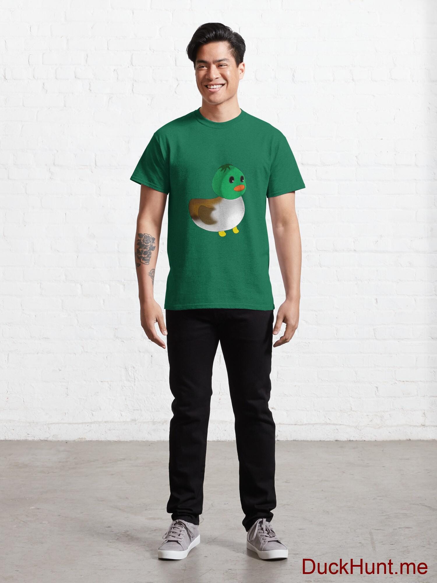 Normal Duck Green Classic T-Shirt (Front printed) alternative image 6