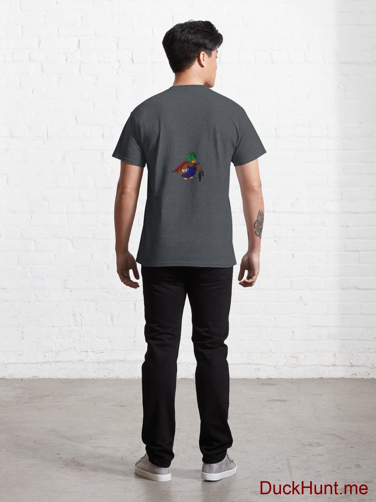 Dead DuckHunt Boss (smokeless) Denim Heather Classic T-Shirt (Back printed) alternative image 3