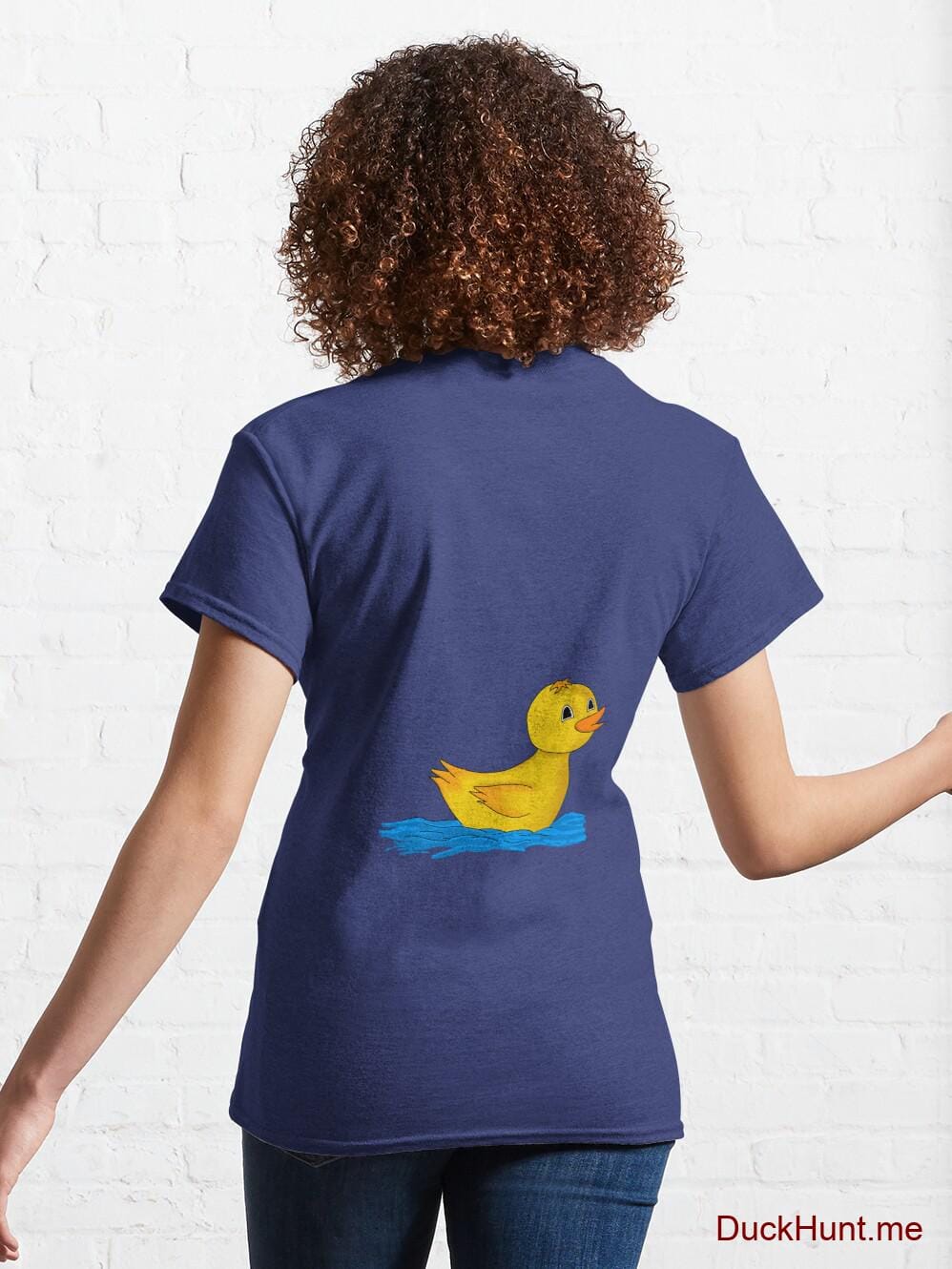 Plastic Duck Blue Classic T-Shirt (Back printed) alternative image 4