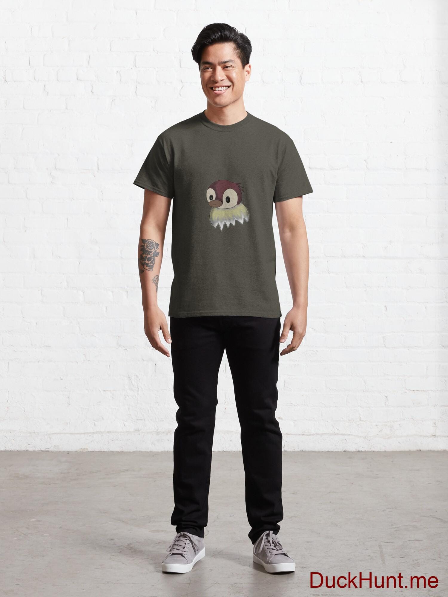 Ghost Duck (fogless) Army Classic T-Shirt (Front printed) alternative image 6