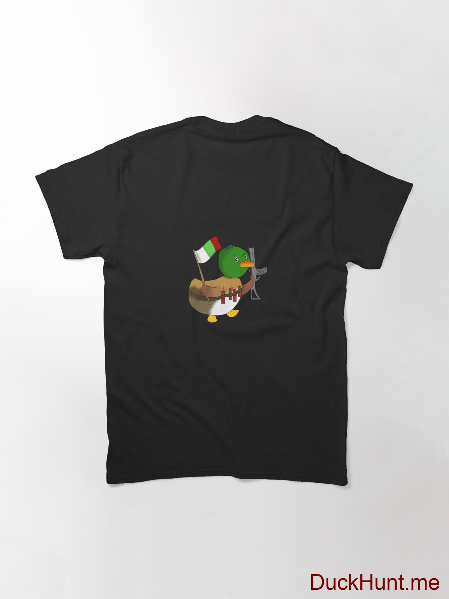 Kamikaze Duck Black Classic T-Shirt (Back printed) alternative image 1