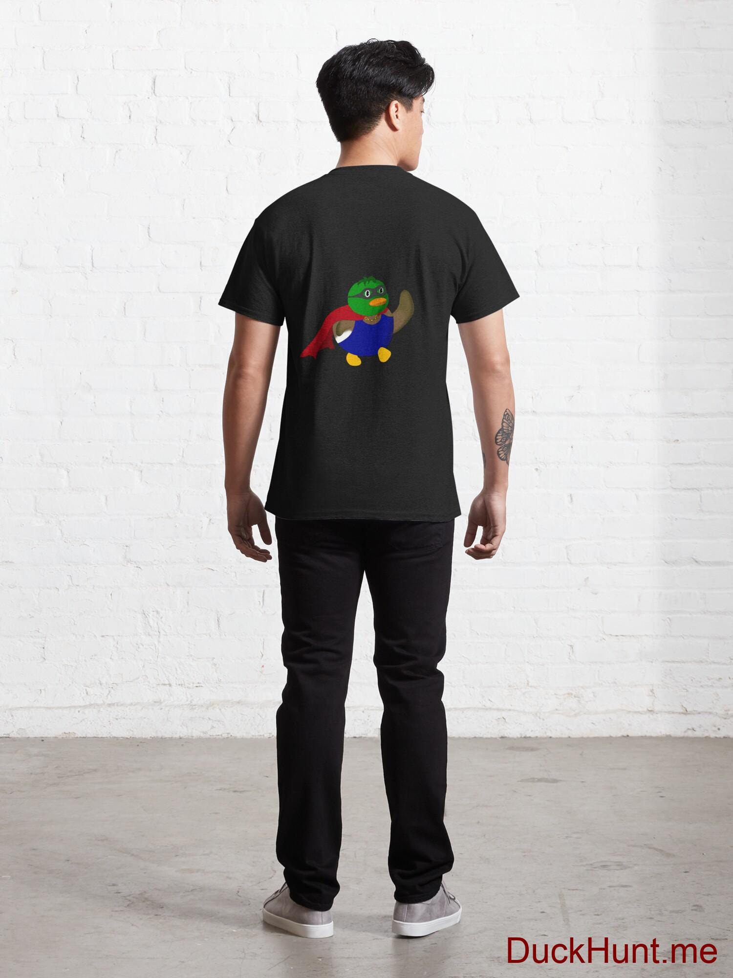 Alive Boss Duck Black Classic T-Shirt (Back printed) alternative image 3
