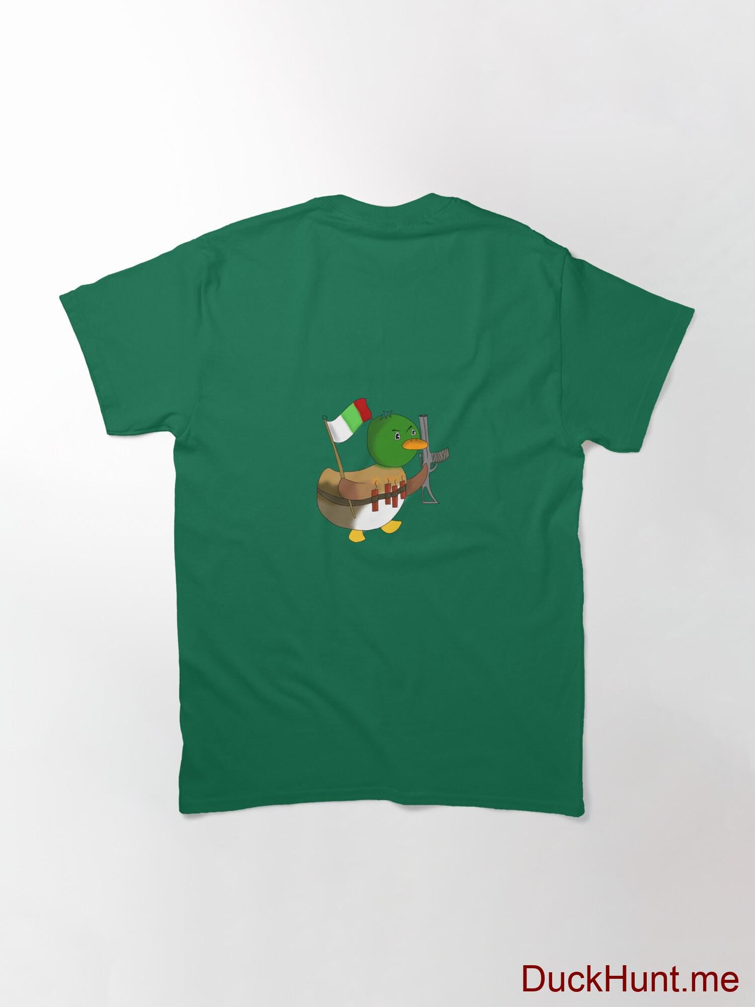 Kamikaze Duck Green Classic T-Shirt (Back printed) alternative image 1