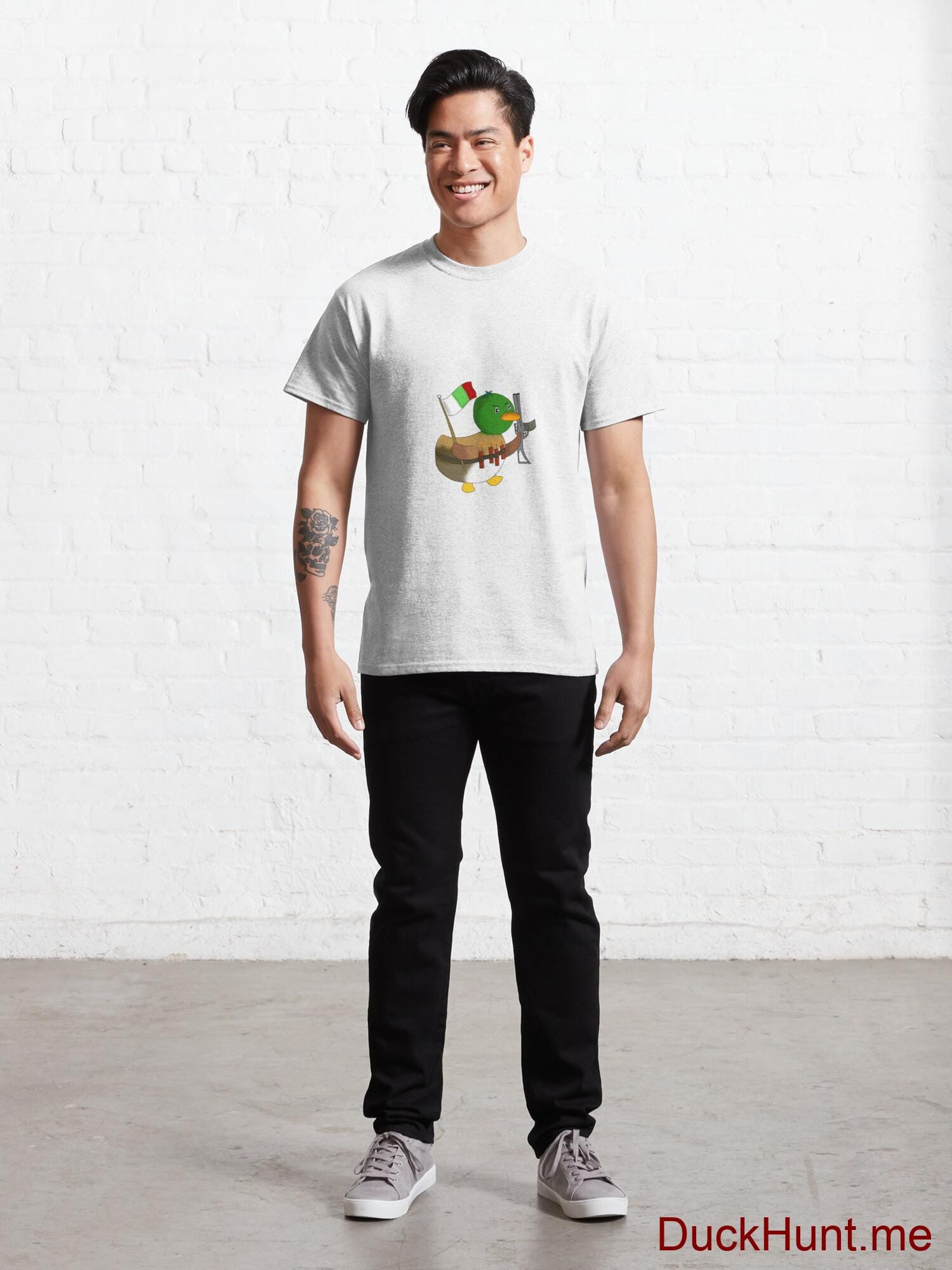 Kamikaze Duck White Classic T-Shirt (Front printed) alternative image 6