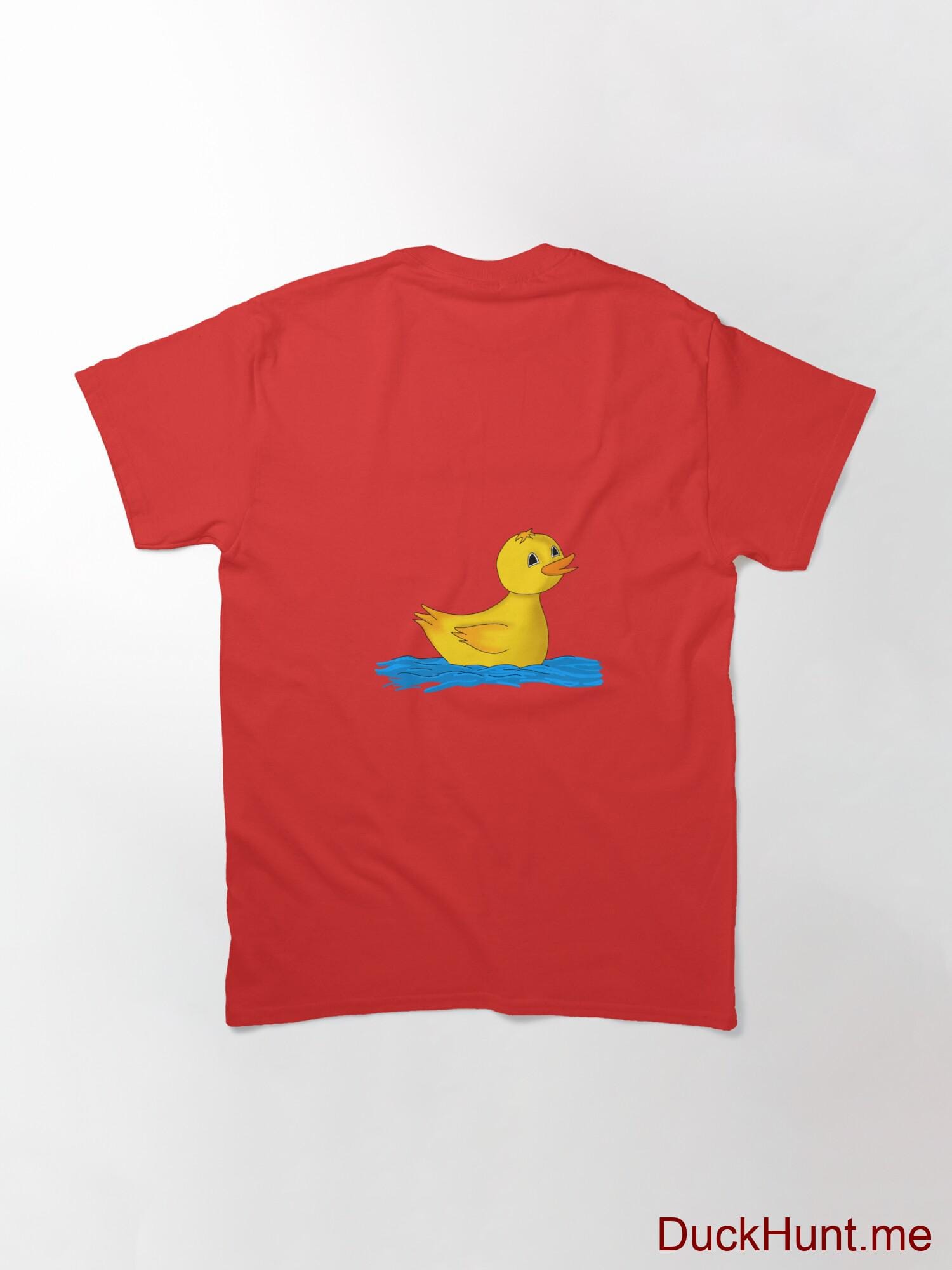 Plastic Duck Red Classic T-Shirt (Back printed) alternative image 1