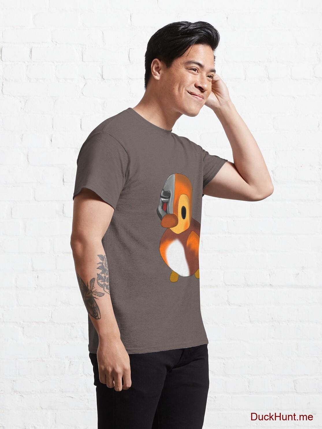 Mechanical Duck Dark Grey Classic T-Shirt (Front printed) alternative image 4