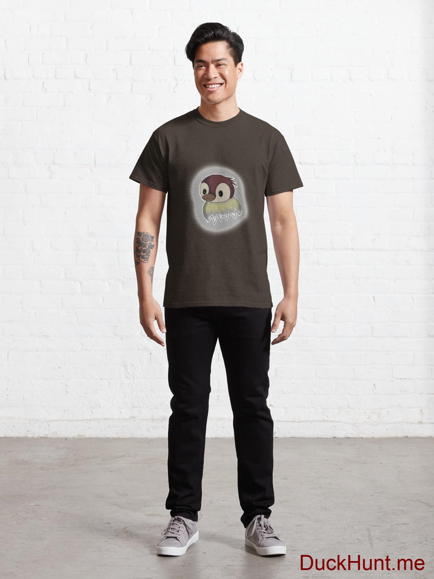 Ghost Duck (foggy) Brown Classic T-Shirt (Front printed) alternative image 6
