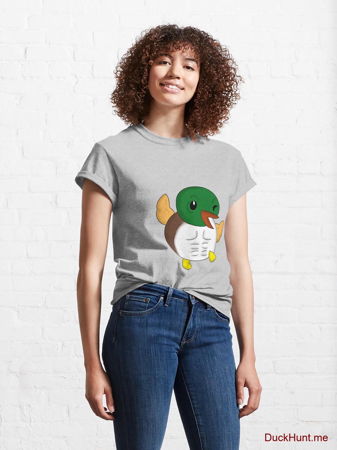 Super duck Heather Grey Classic T-Shirt (Front printed) alternative image 3