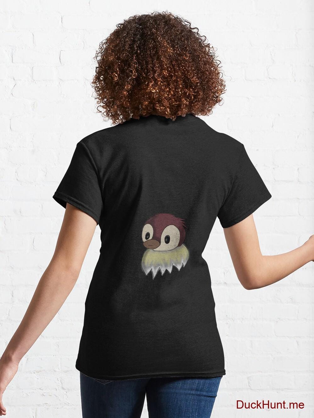 Ghost Duck (fogless) Black Classic T-Shirt (Back printed) alternative image 4