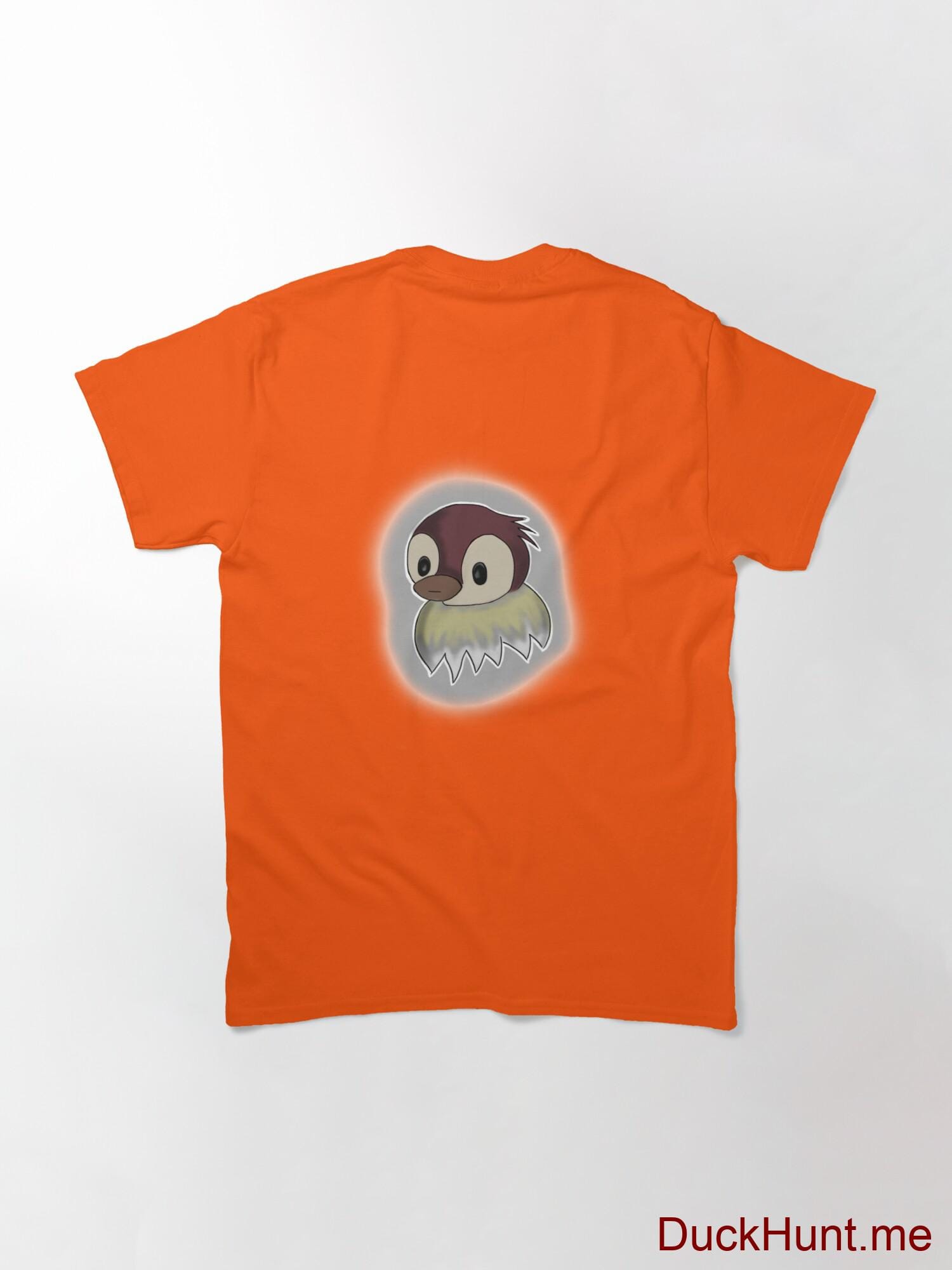 Ghost Duck (foggy) Orange Classic T-Shirt (Back printed) alternative image 1