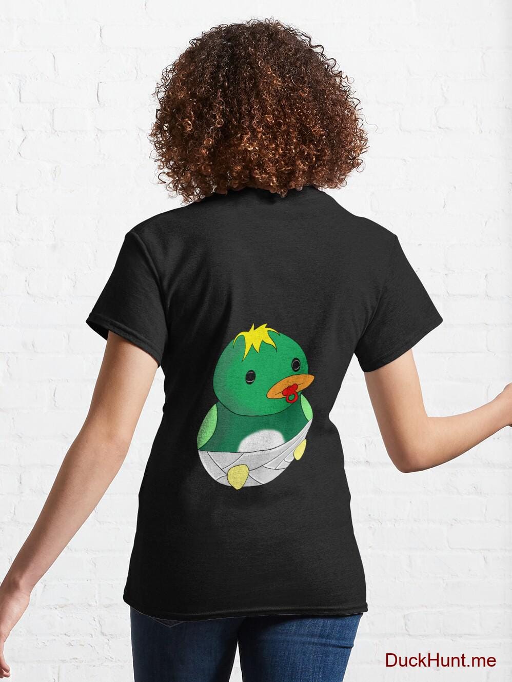 Baby duck Black Classic T-Shirt (Back printed) alternative image 4