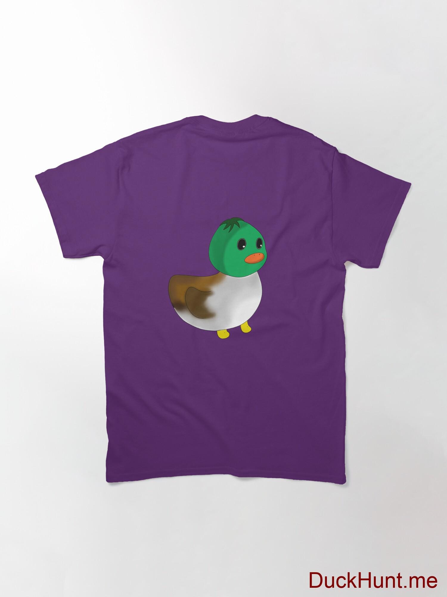Normal Duck Purple Classic T-Shirt (Back printed) alternative image 1