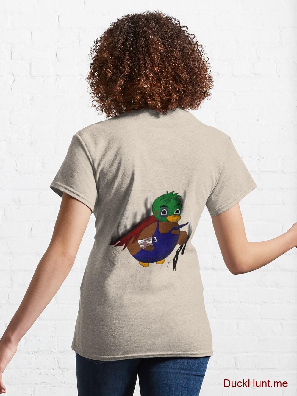 Dead Boss Duck (smoky) Creme Classic T-Shirt (Back printed) alternative image 4