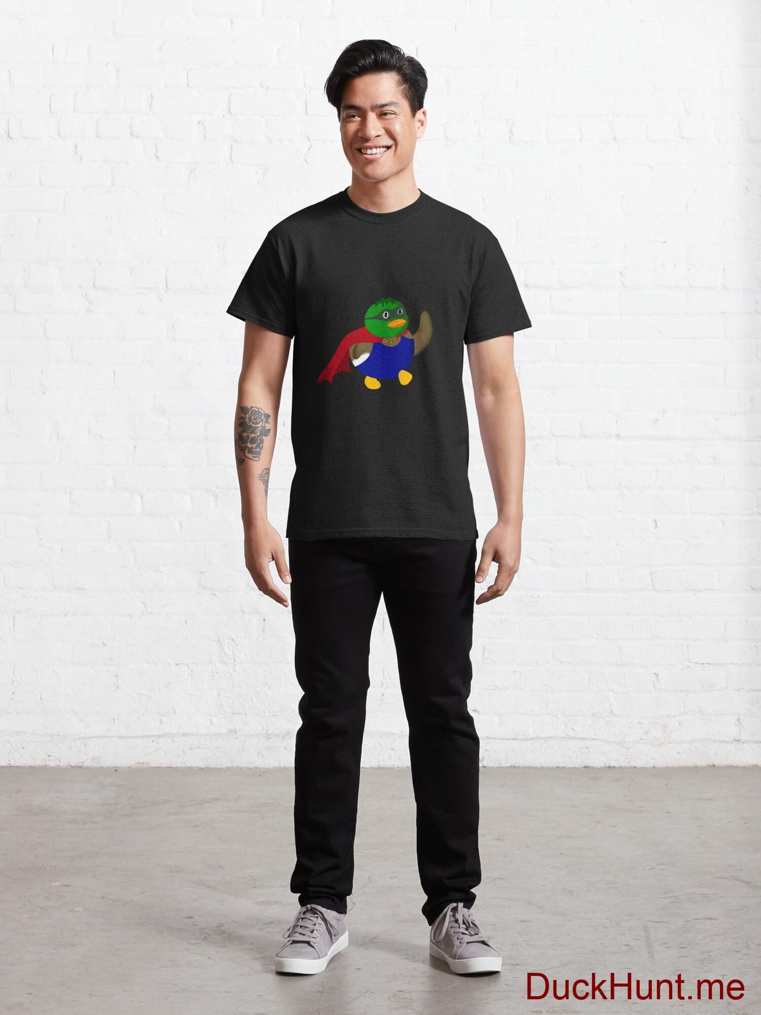 Alive Boss Duck Black Classic T-Shirt (Front printed) alternative image 6