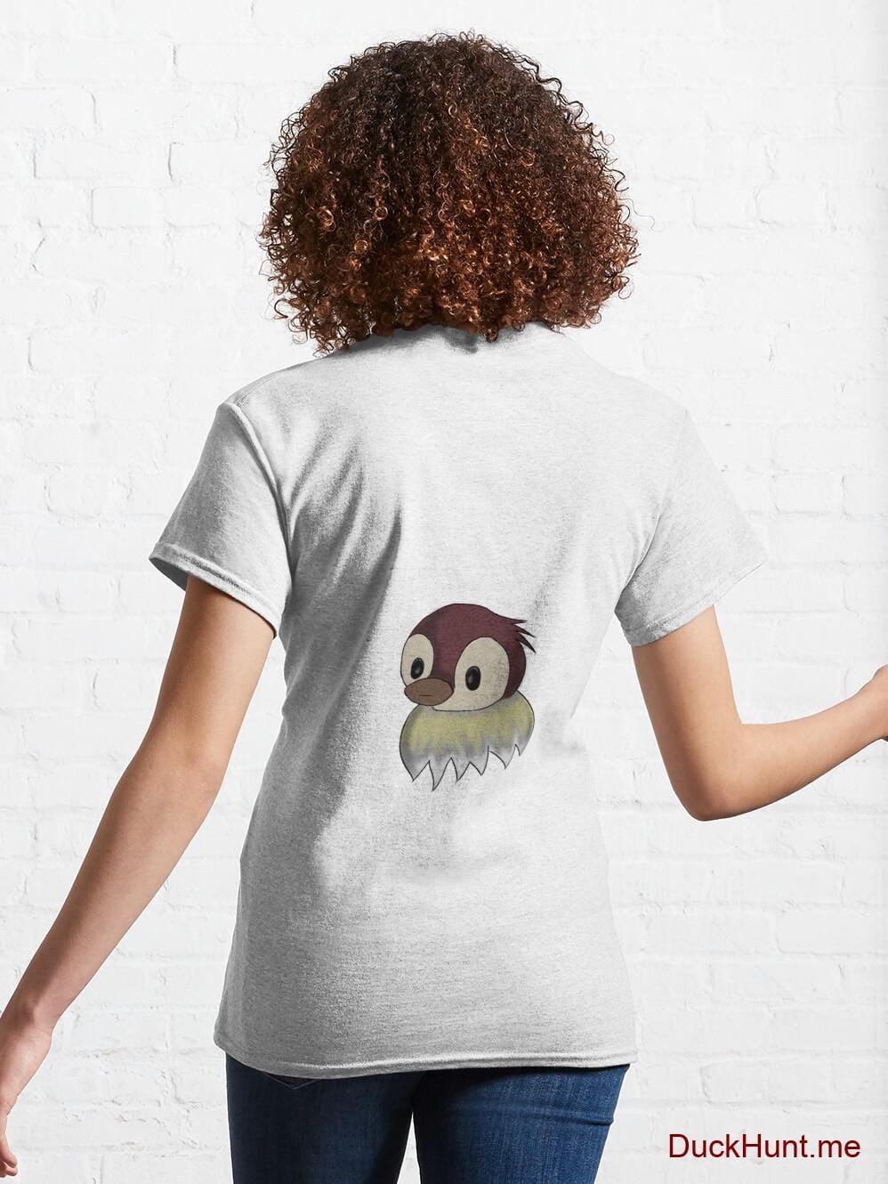 Ghost Duck (fogless) White Classic T-Shirt (Back printed) alternative image 4
