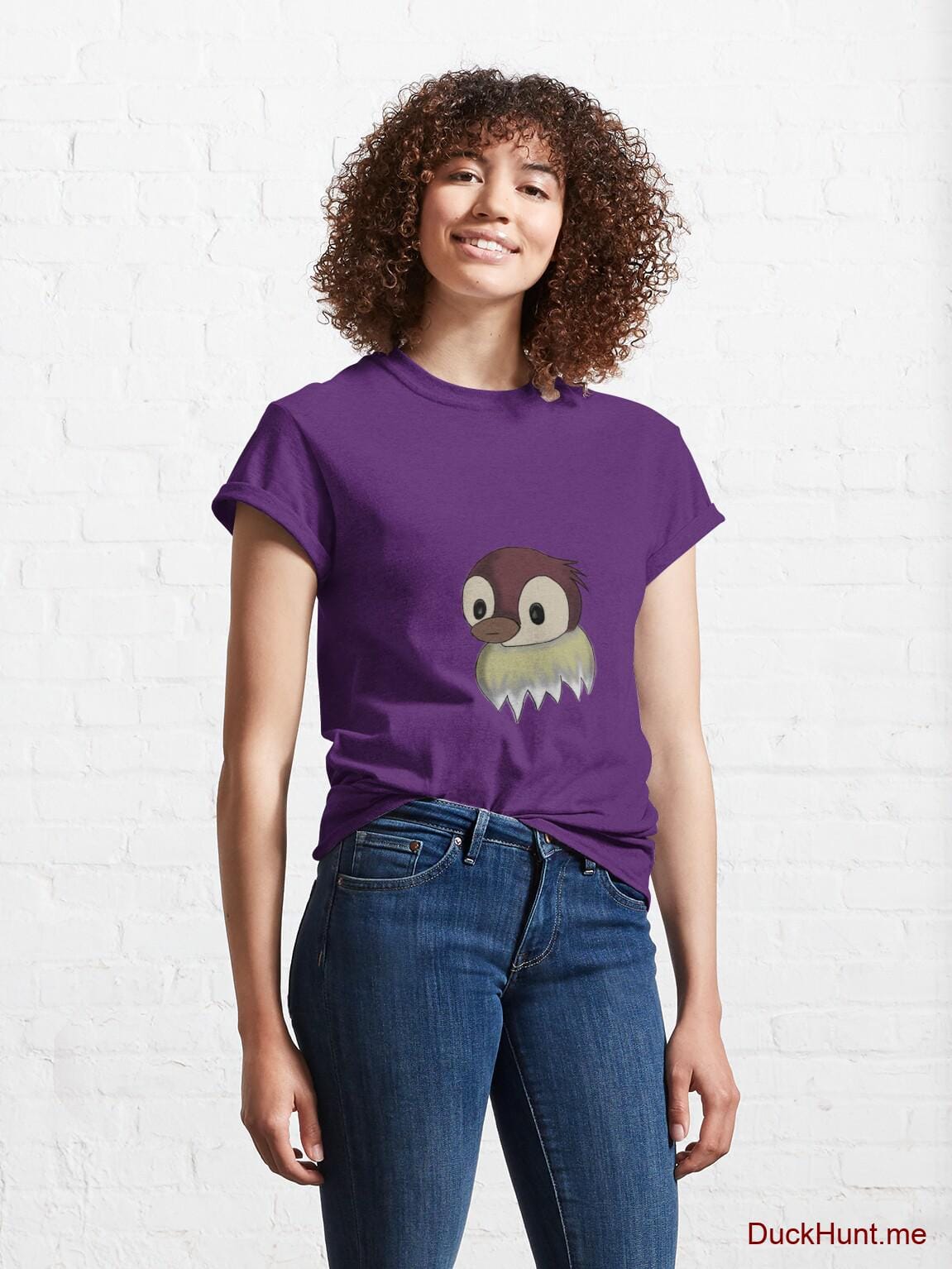 Ghost Duck (fogless) Purple Classic T-Shirt (Front printed) alternative image 3