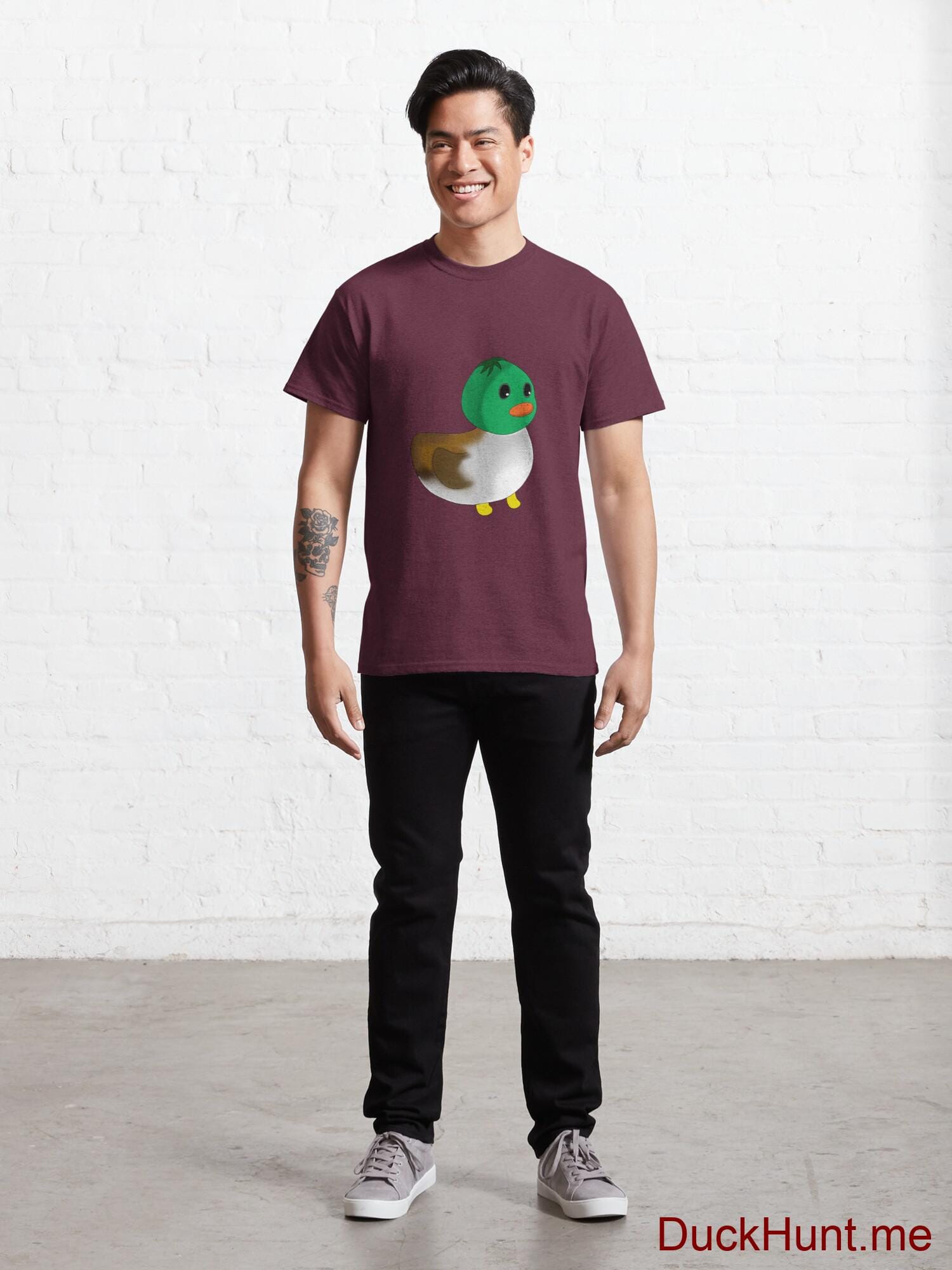 Normal Duck Dark Red Classic T-Shirt (Front printed) alternative image 6