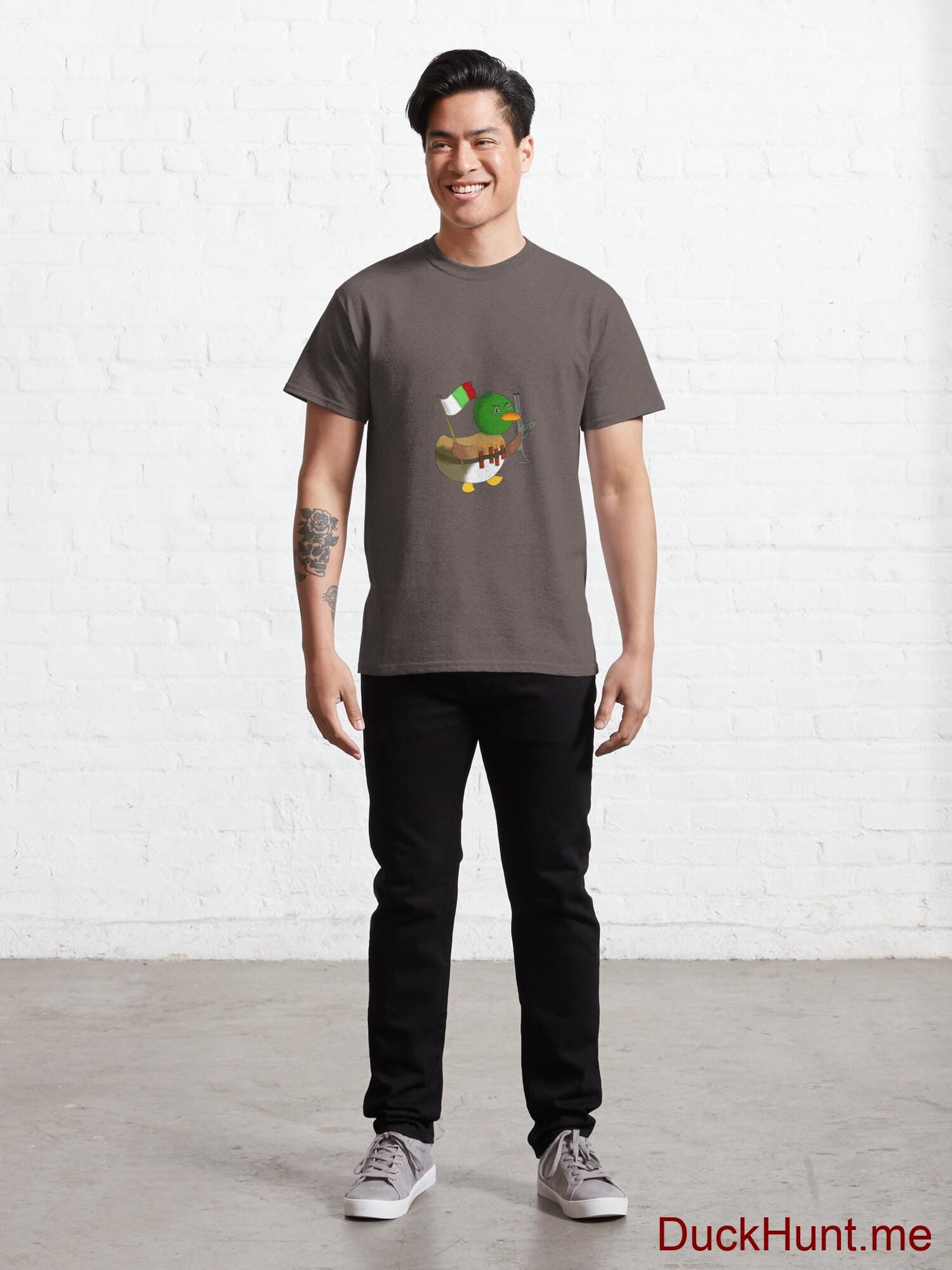 Kamikaze Duck Dark Grey Classic T-Shirt (Front printed) alternative image 6