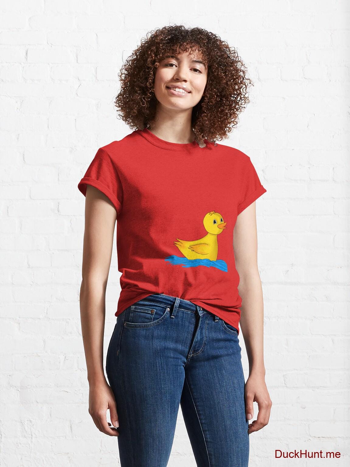 Plastic Duck Red Classic T-Shirt (Front printed) alternative image 3