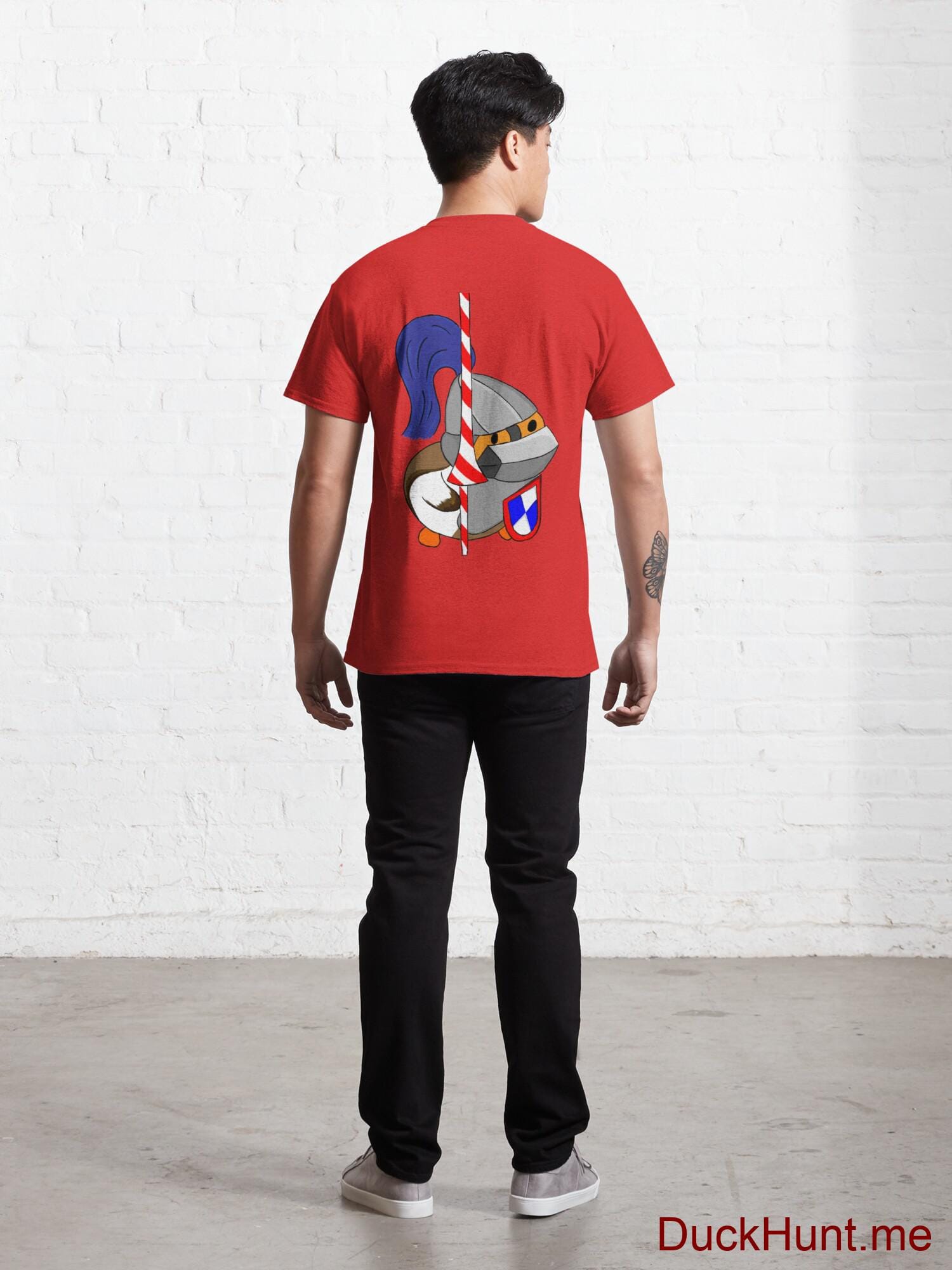 Armored Duck Red Classic T-Shirt (Back printed) alternative image 3