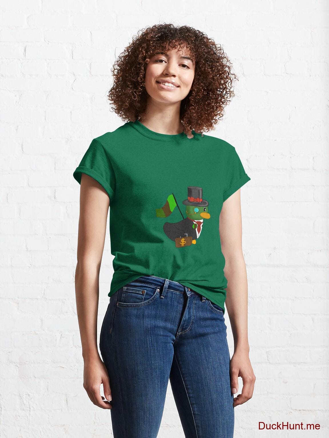 Golden Duck Green Classic T-Shirt (Front printed) alternative image 3