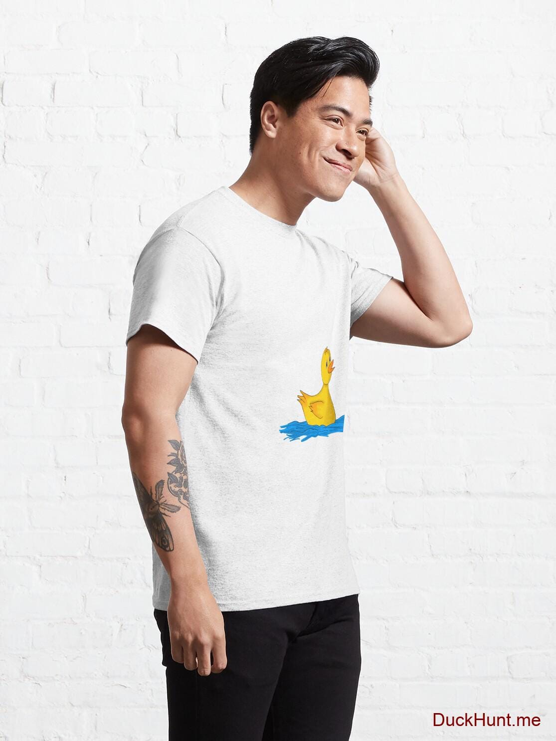 Plastic Duck White Classic T-Shirt (Front printed) alternative image 4