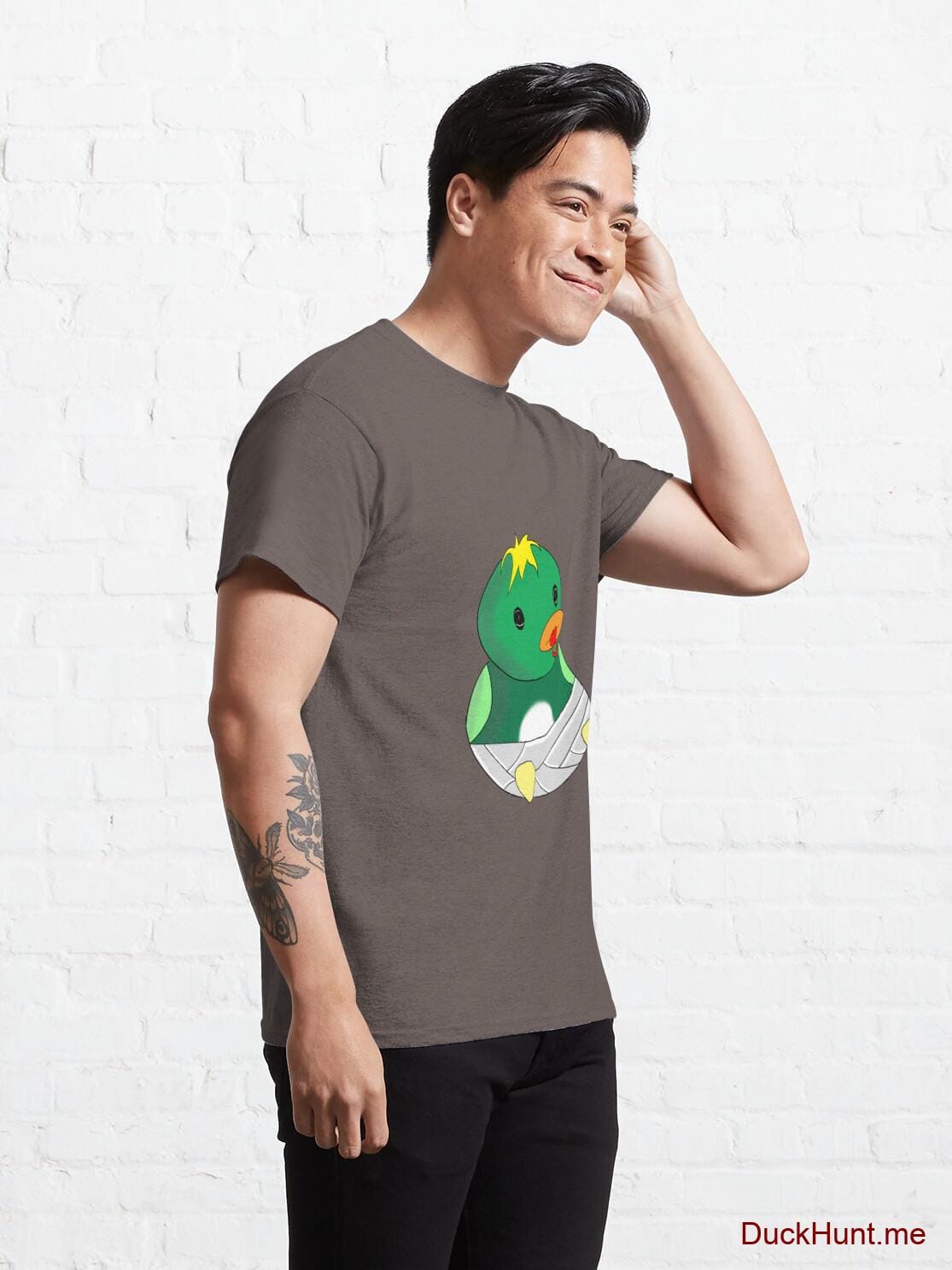 Baby duck Dark Grey Classic T-Shirt (Front printed) alternative image 4