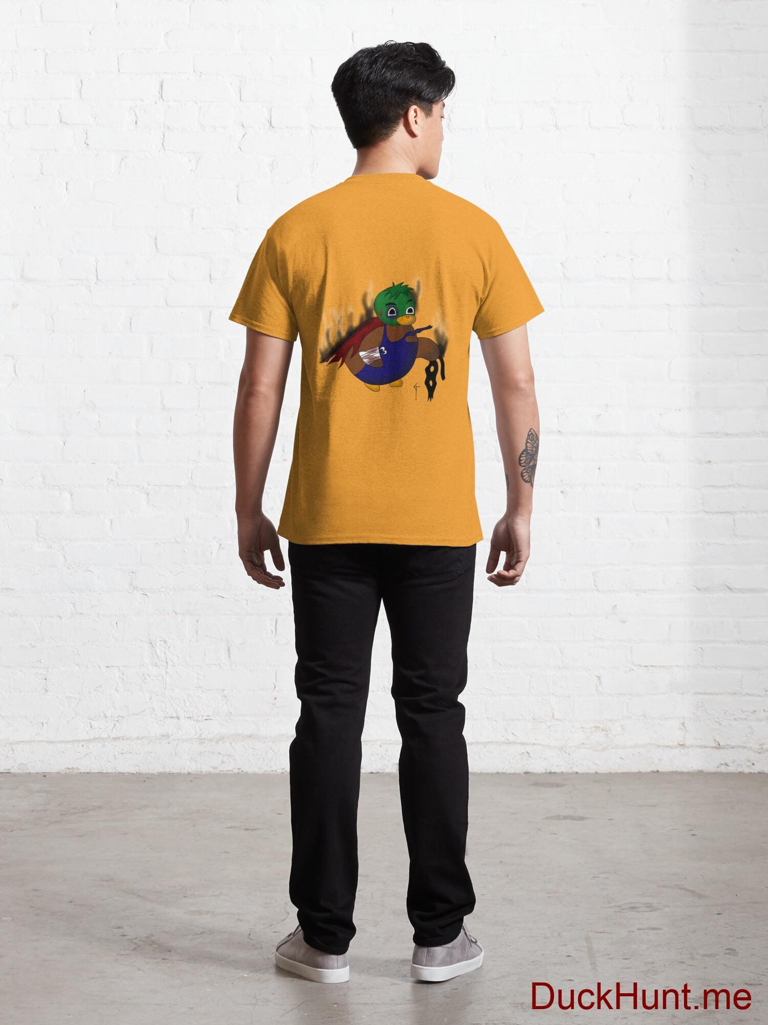 Dead Boss Duck (smoky) Gold Classic T-Shirt (Back printed) alternative image 3