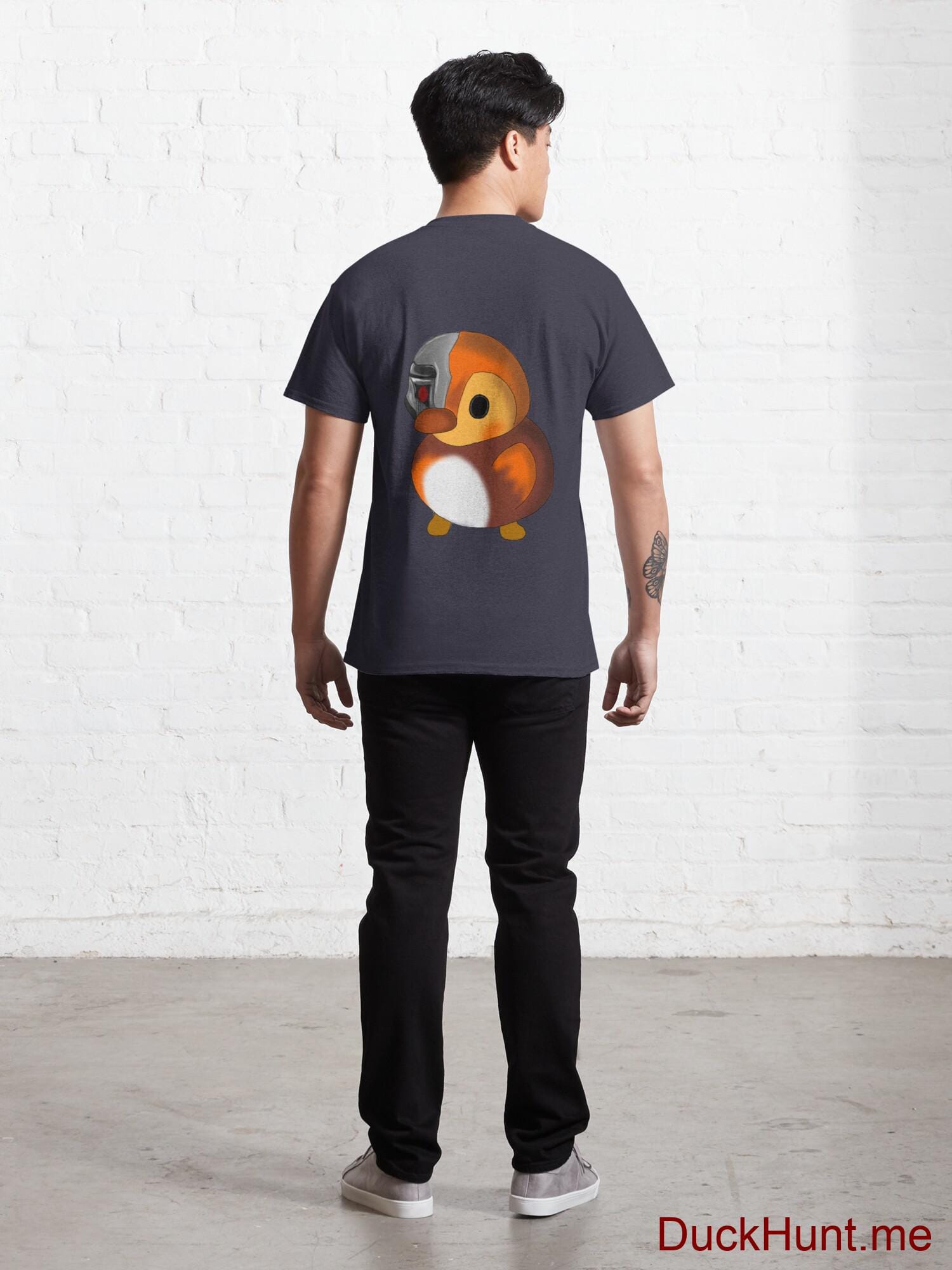 Mechanical Duck Navy Classic T-Shirt (Back printed) alternative image 3