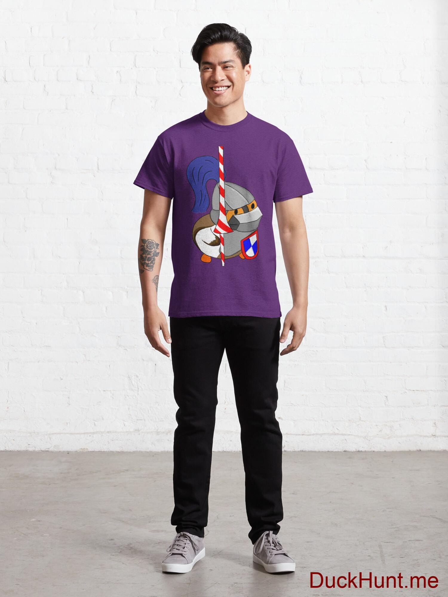 Armored Duck Purple Classic T-Shirt (Front printed) alternative image 6