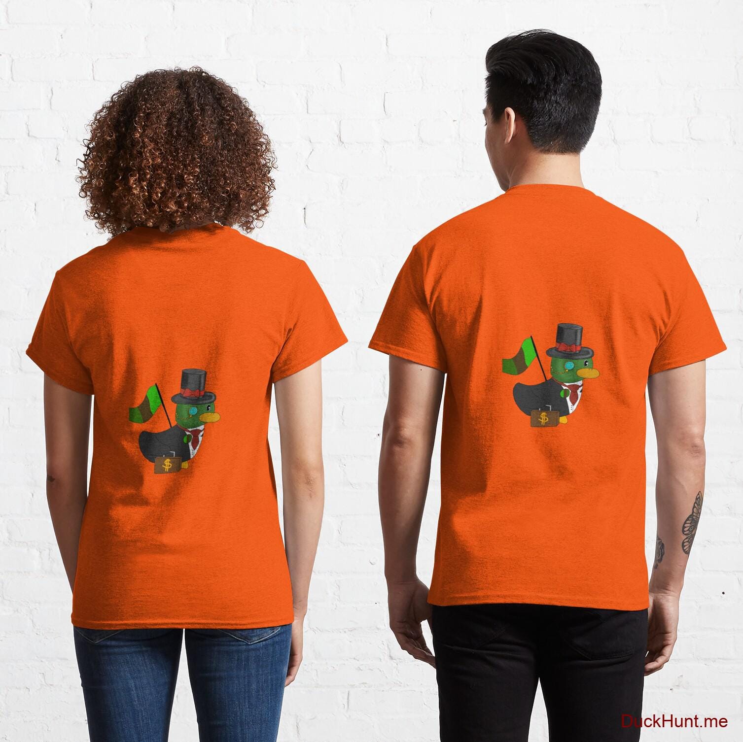 Golden Duck Orange Classic T-Shirt (Front printed)