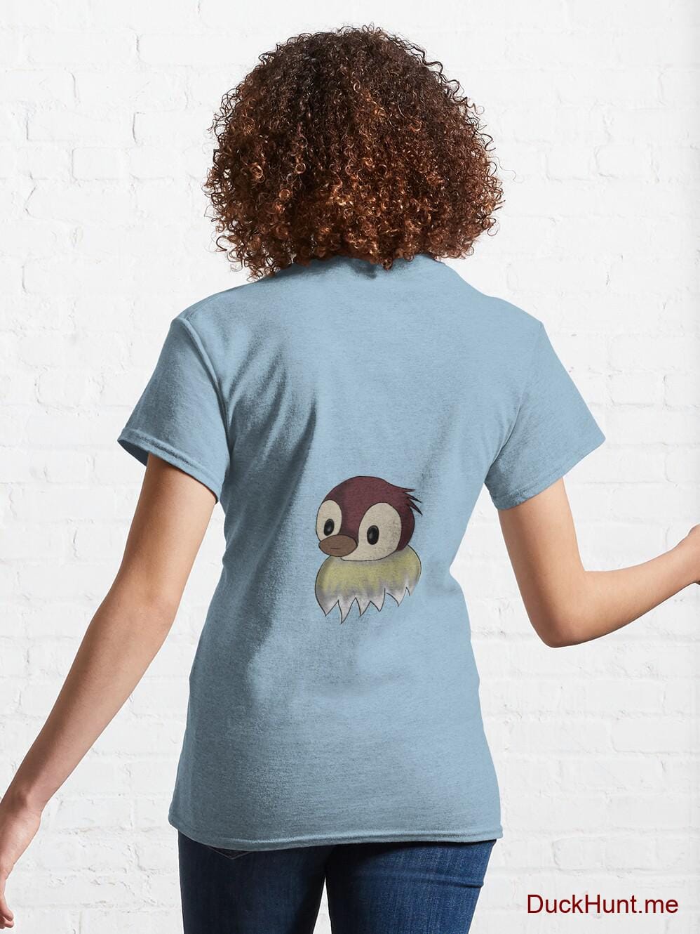 Ghost Duck (fogless) Light Blue Classic T-Shirt (Back printed) alternative image 4