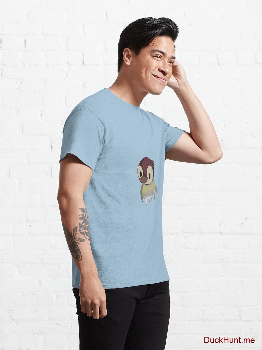 Ghost Duck (fogless) Light Blue Classic T-Shirt (Front printed) alternative image 4