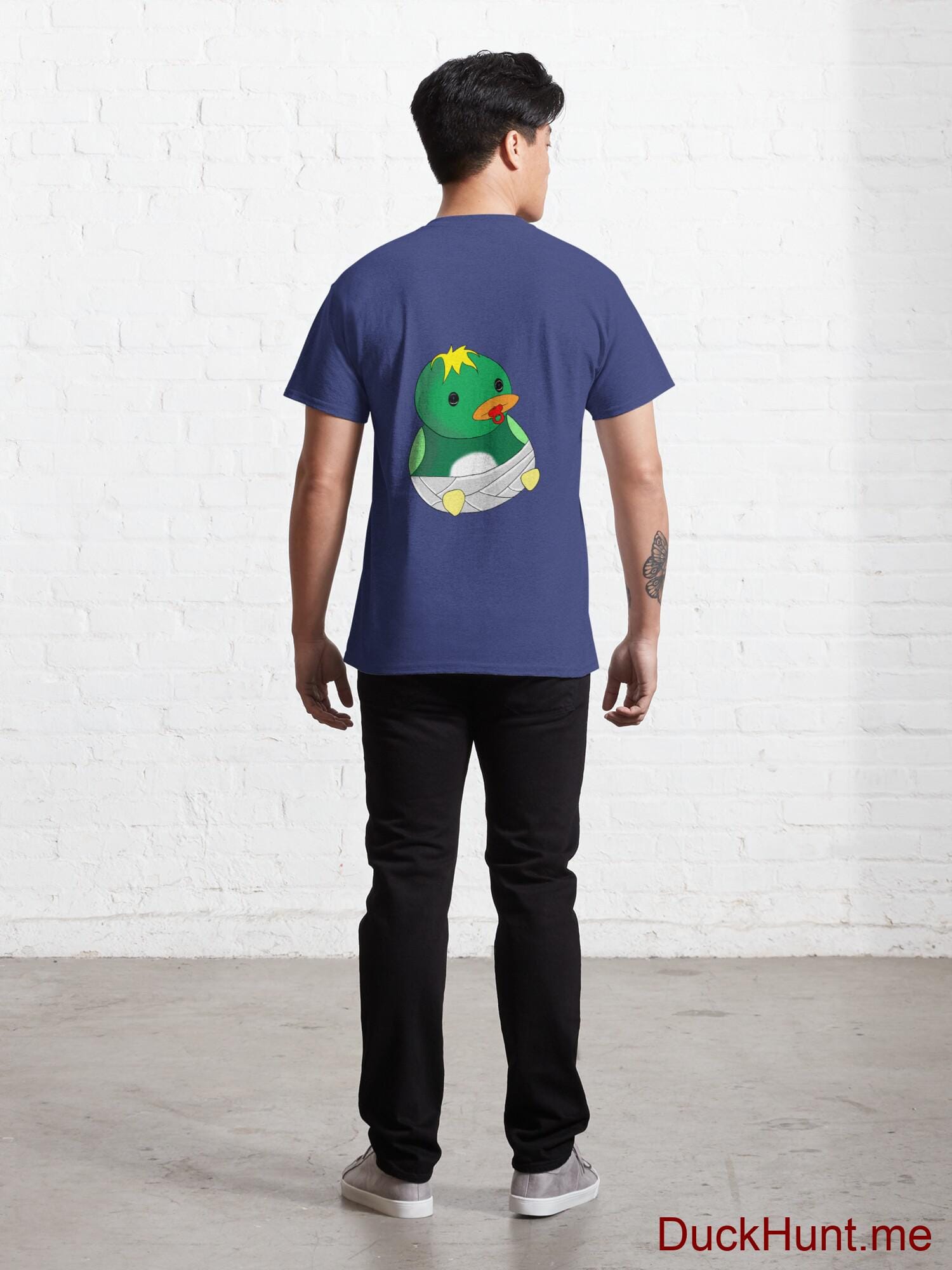 Baby duck Blue Classic T-Shirt (Back printed) alternative image 3
