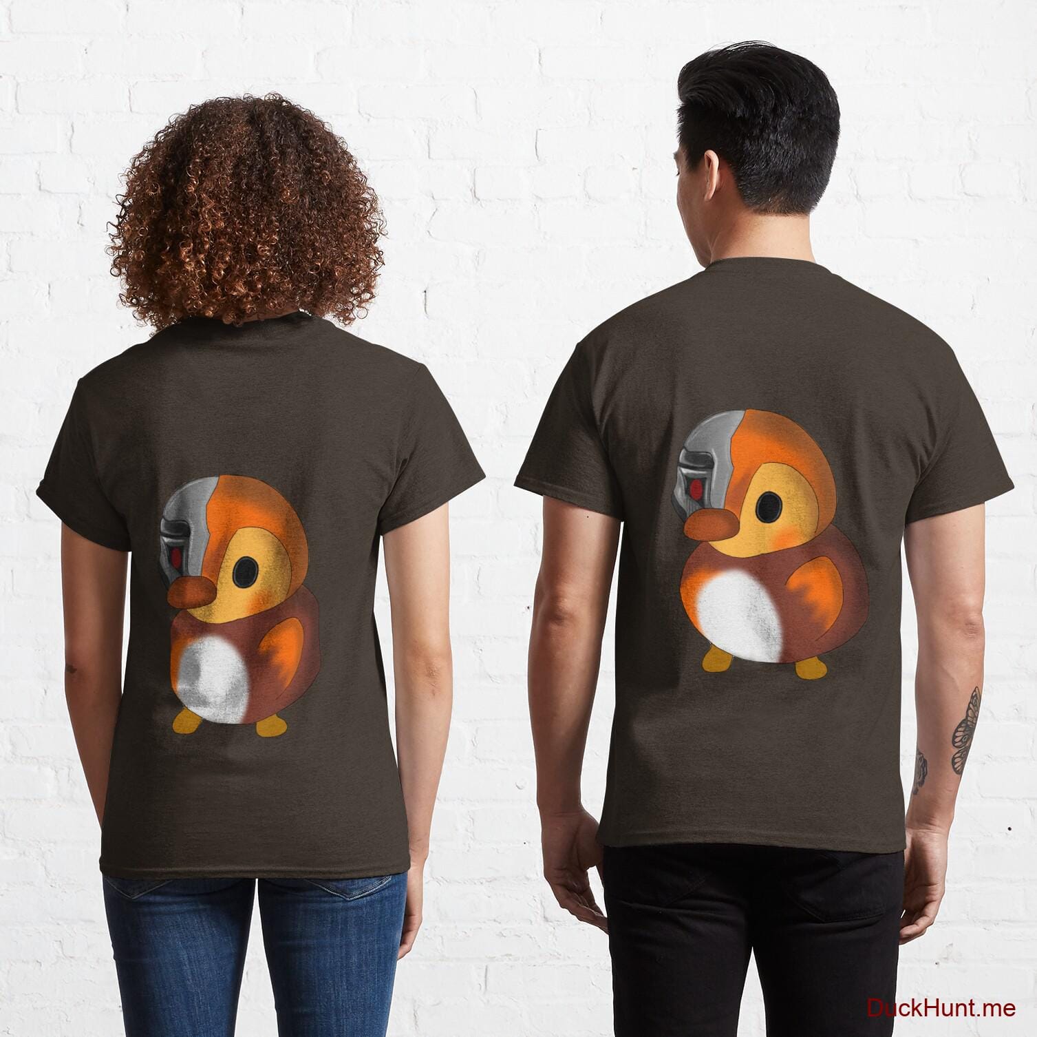 Mechanical Duck Brown Classic T-Shirt (Back printed)