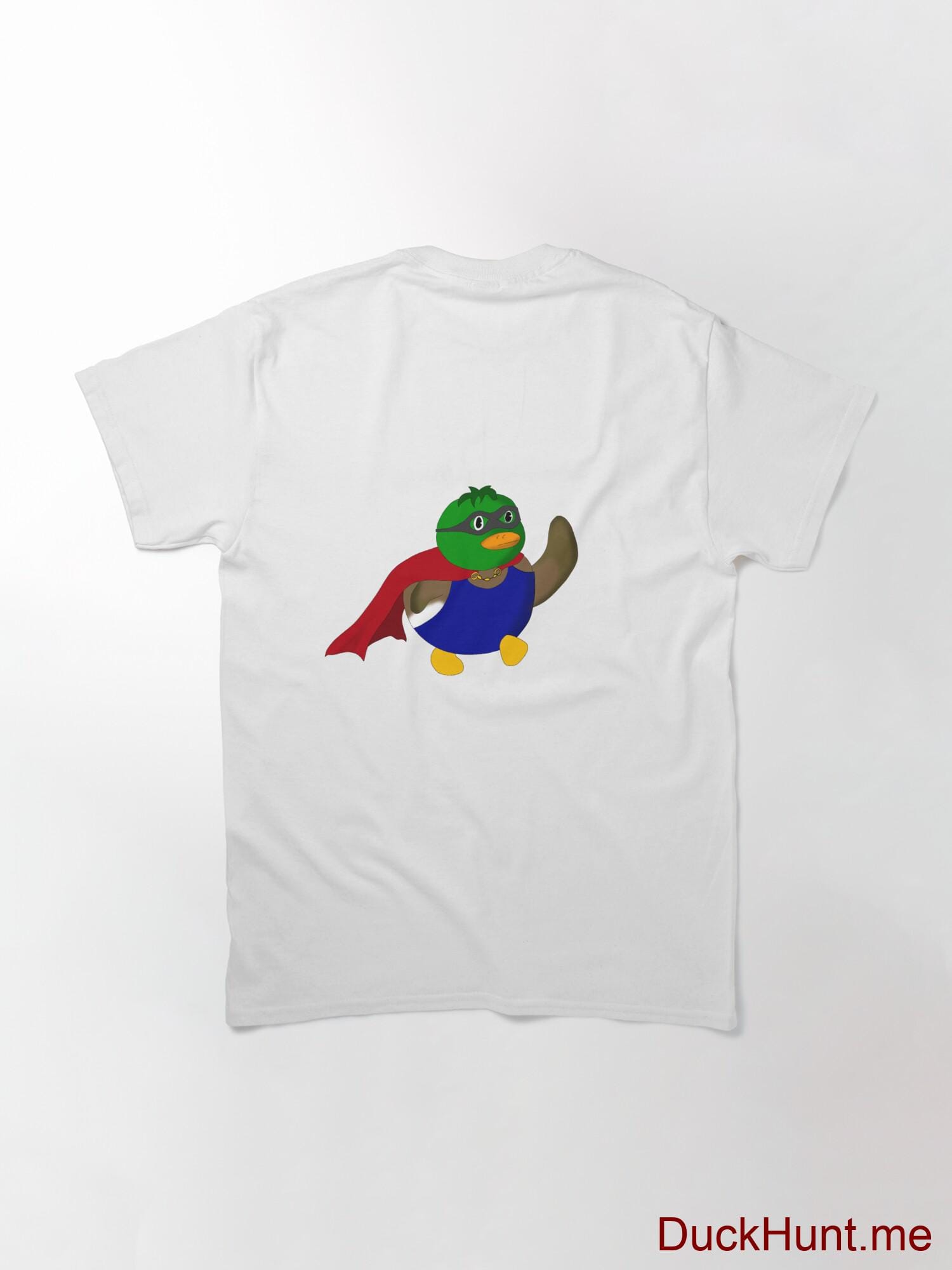 Alive Boss Duck White Classic T-Shirt (Back printed) alternative image 1
