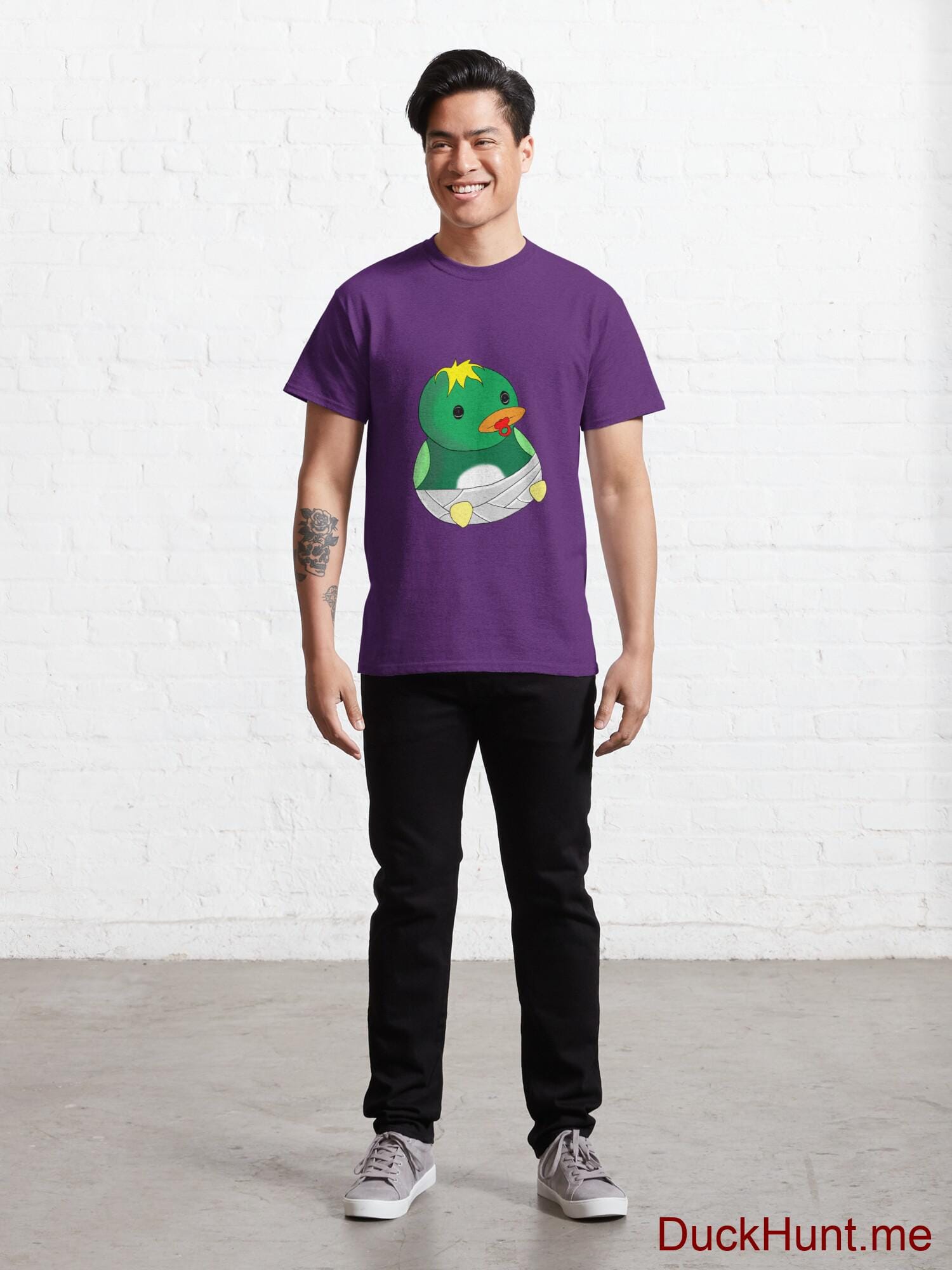 Baby duck Purple Classic T-Shirt (Front printed) alternative image 6