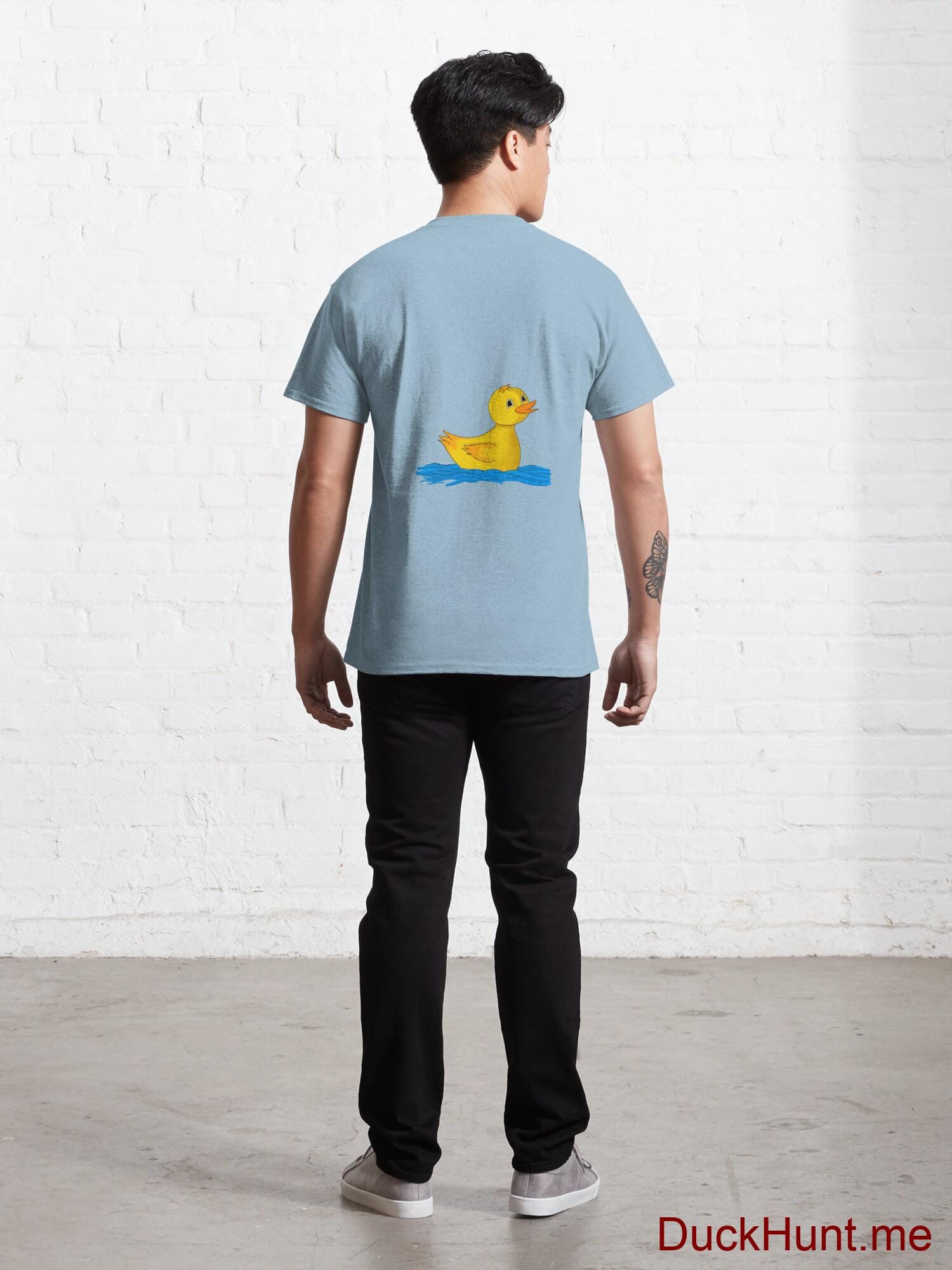 Plastic Duck Light Blue Classic T-Shirt (Back printed) alternative image 3