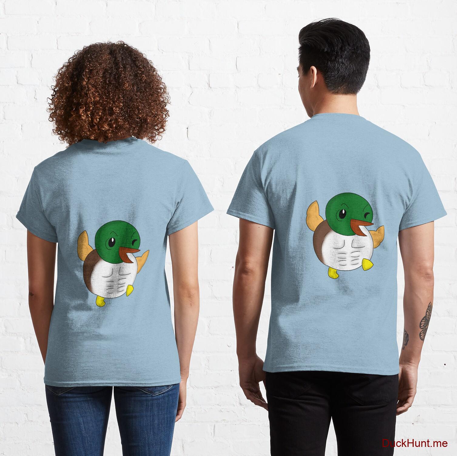 Super duck Light Blue Classic T-Shirt (Back printed)