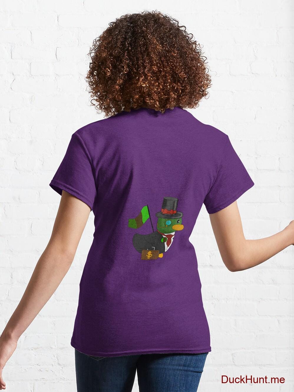Golden Duck Purple Classic T-Shirt (Back printed) alternative image 4