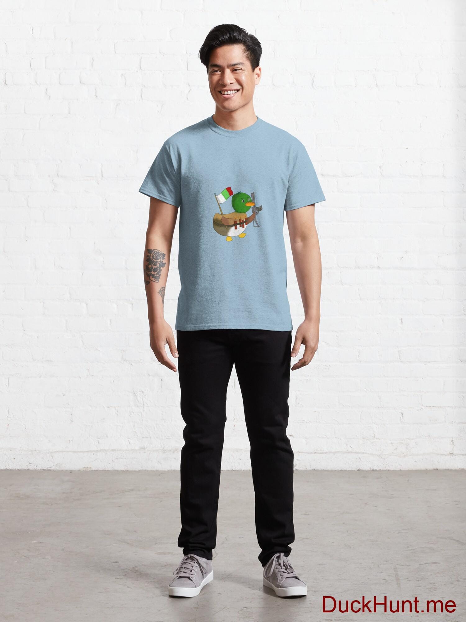 Kamikaze Duck Light Blue Classic T-Shirt (Front printed) alternative image 6