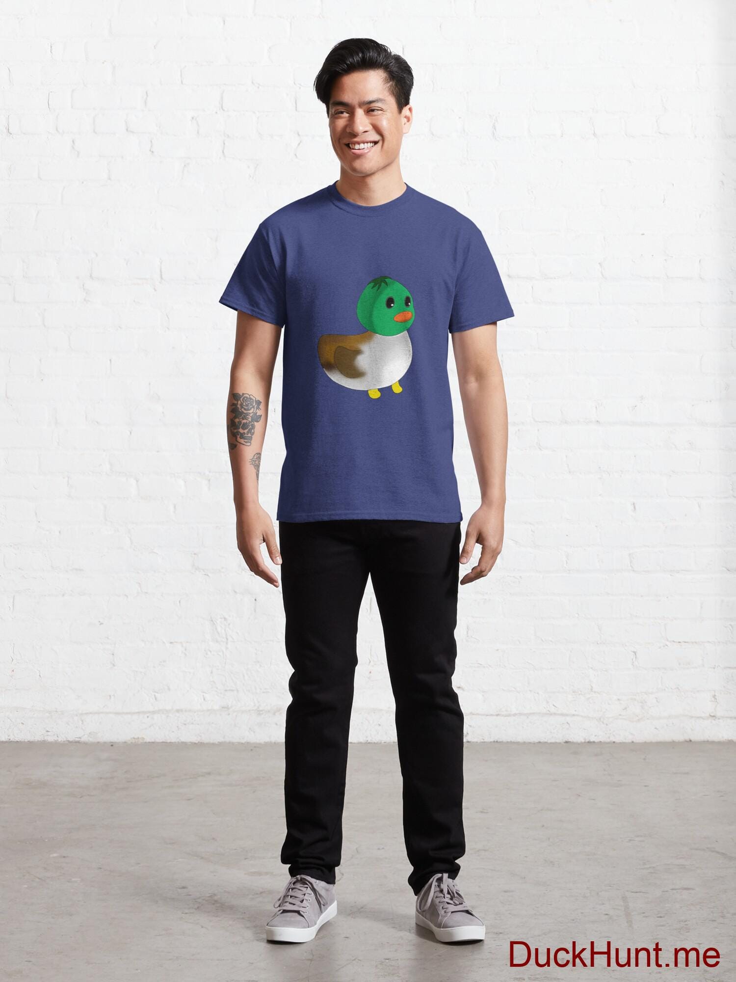 Normal Duck Blue Classic T-Shirt (Front printed) alternative image 6
