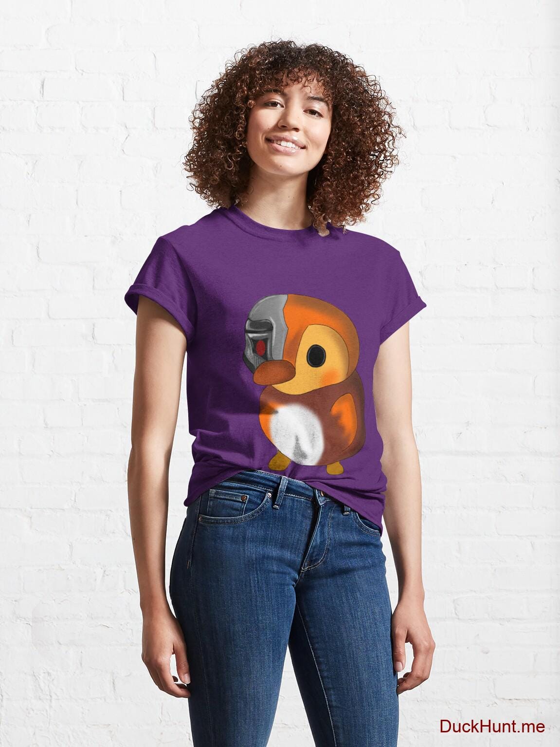 Mechanical Duck Purple Classic T-Shirt (Front printed) alternative image 3