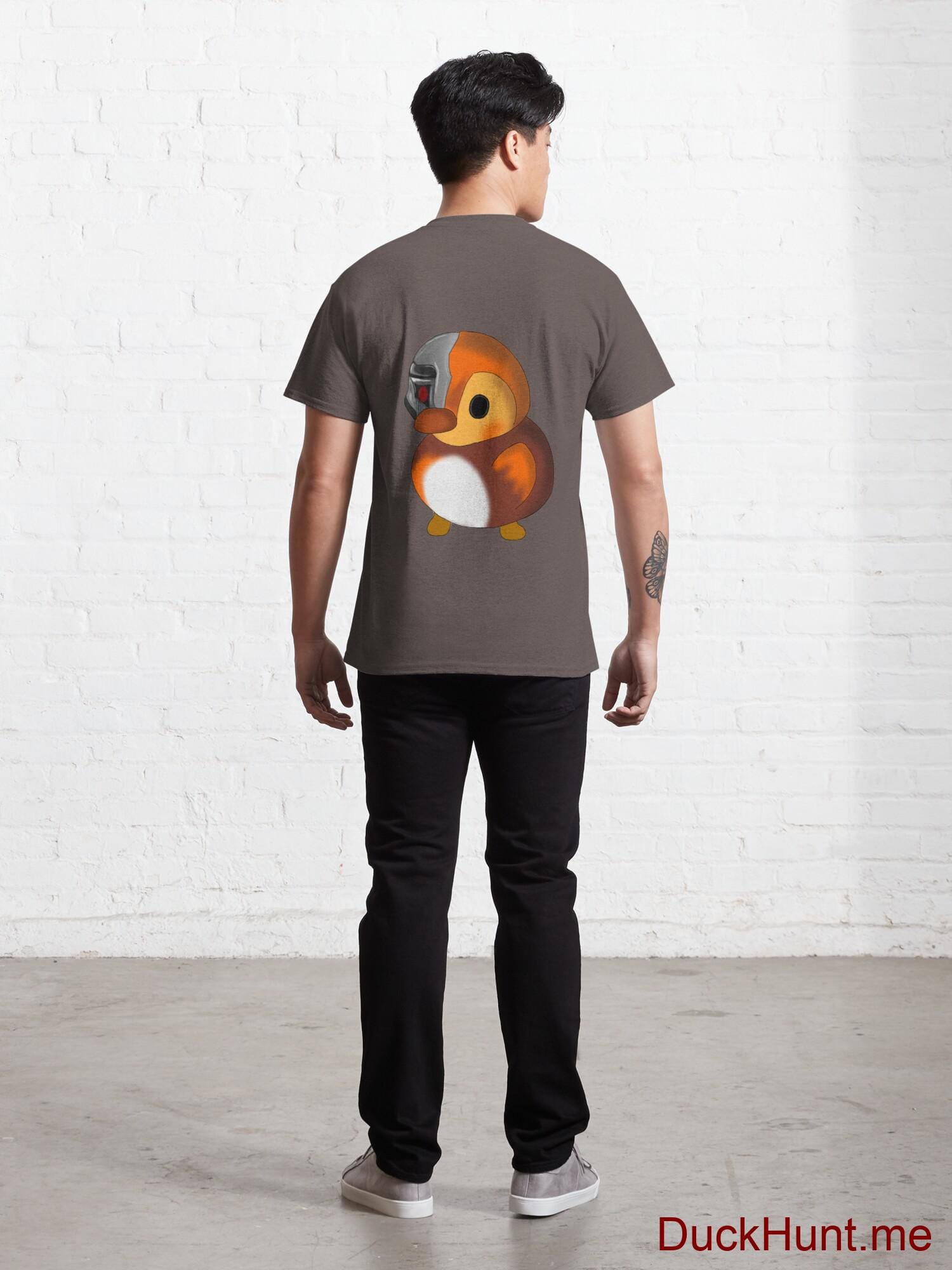 Mechanical Duck Dark Grey Classic T-Shirt (Back printed) alternative image 3