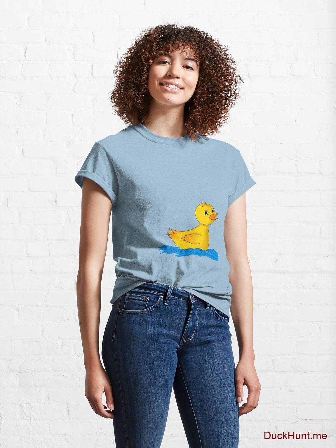 Plastic Duck Light Blue Classic T-Shirt (Front printed) alternative image 3