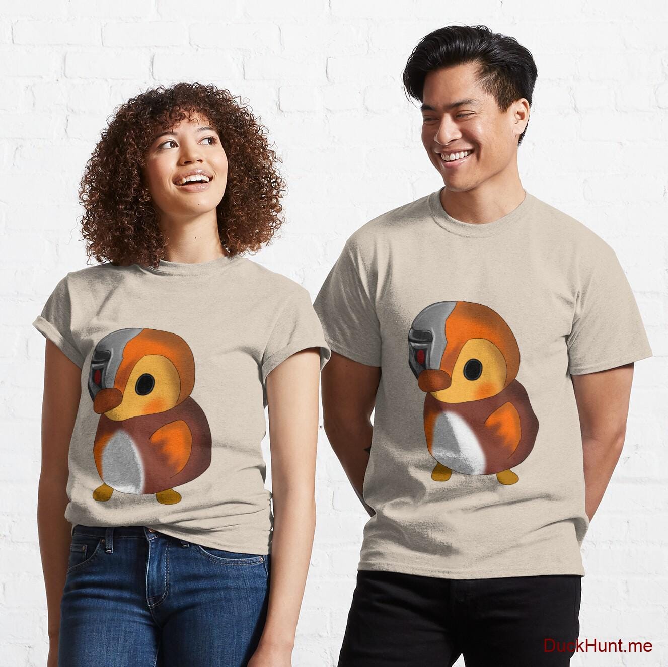 Mechanical Duck Creme Classic T-Shirt (Front printed)