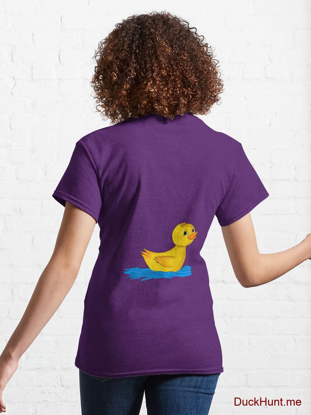 Plastic Duck Purple Classic T-Shirt (Back printed) alternative image 4