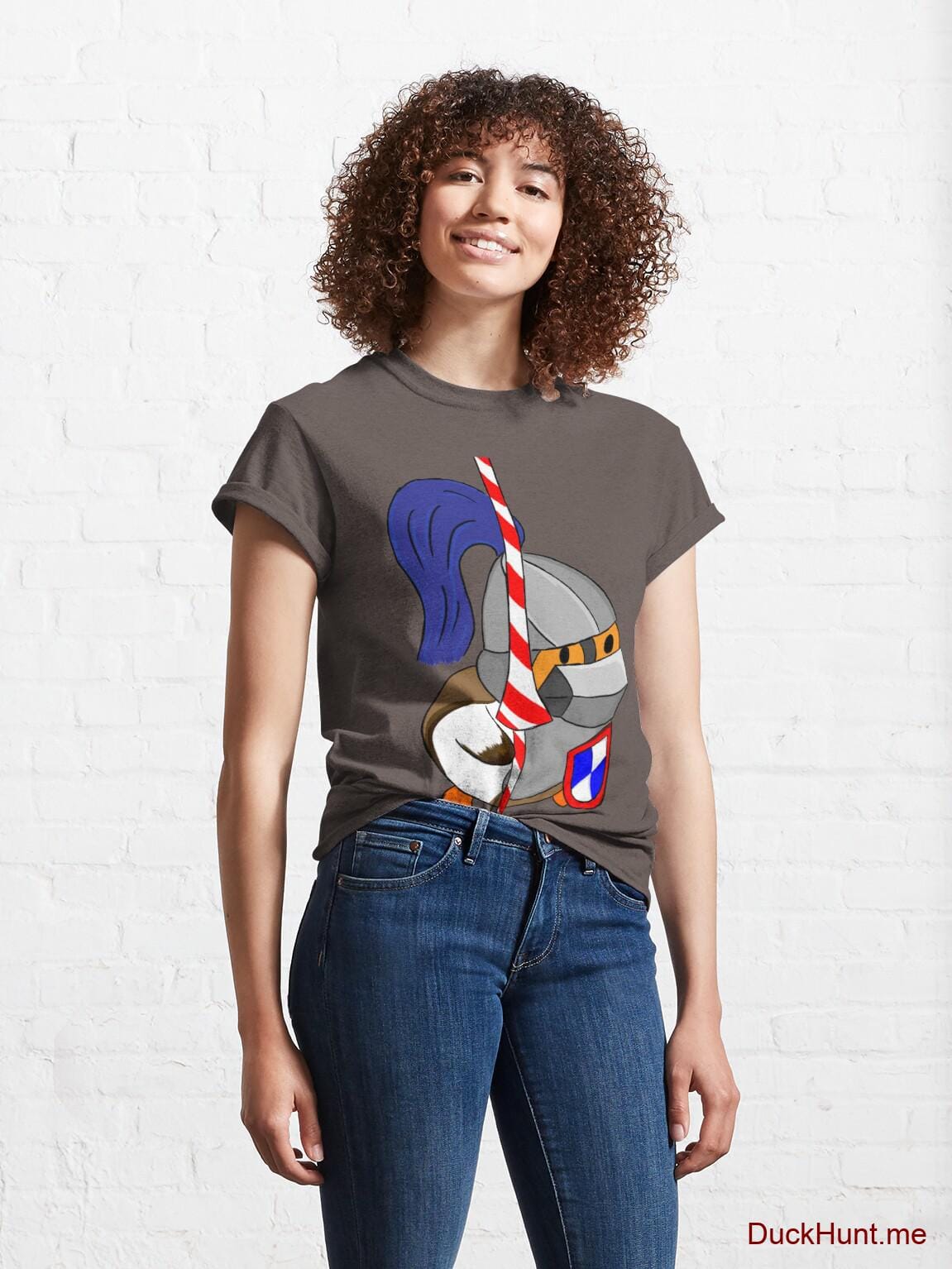 Armored Duck Dark Grey Classic T-Shirt (Front printed) alternative image 3