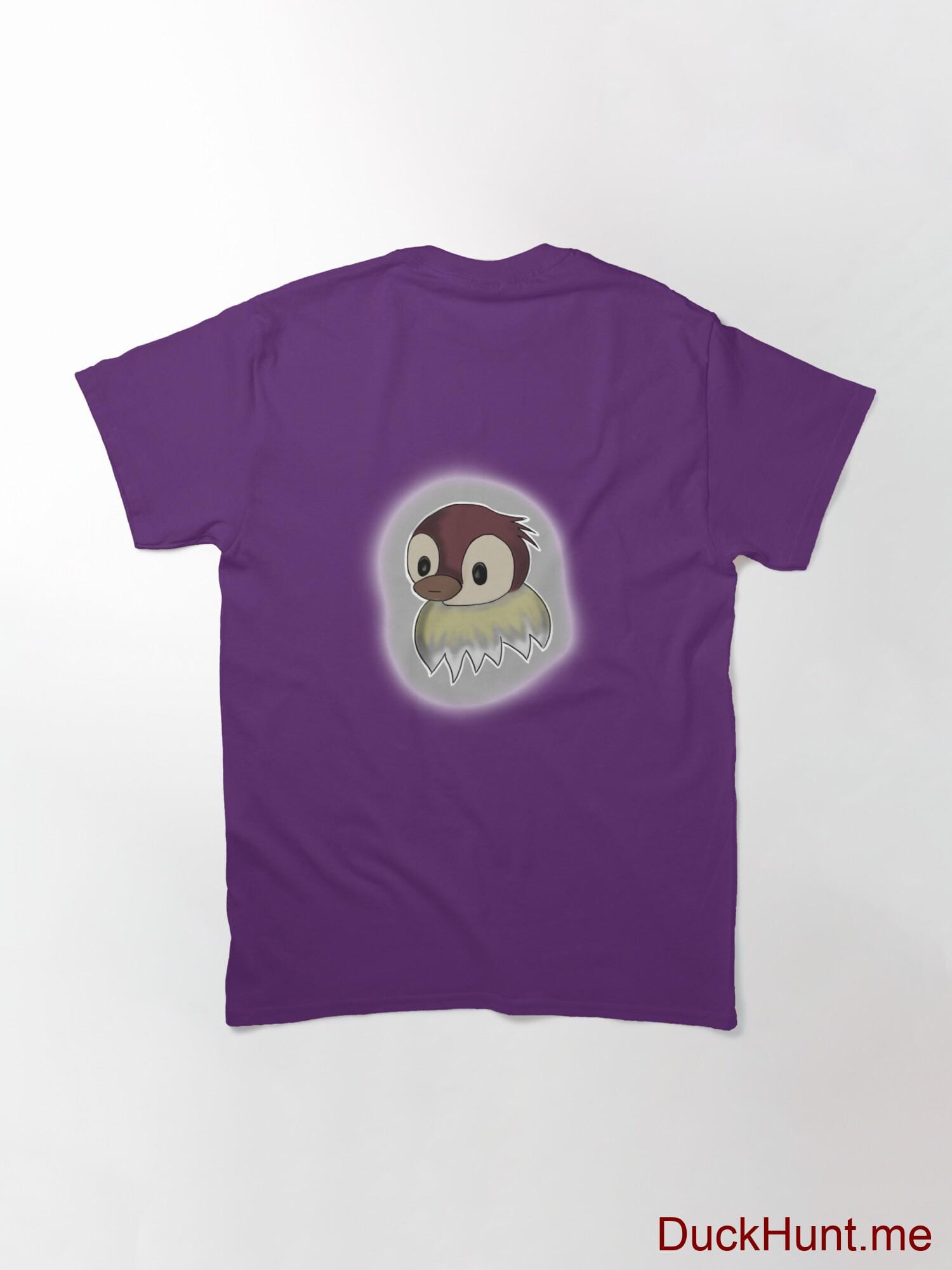 Ghost Duck (foggy) Purple Classic T-Shirt (Back printed) alternative image 1
