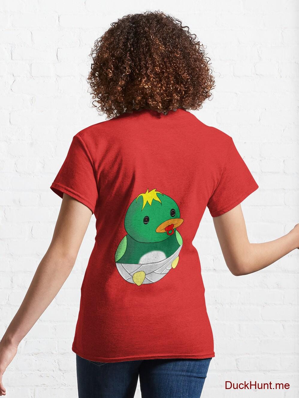 Baby duck Red Classic T-Shirt (Back printed) alternative image 4